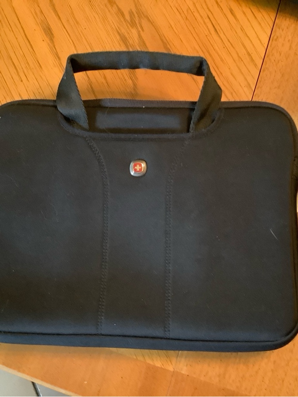 SwissGear Black Soft Laptop Carry Sleeve with Top Handles